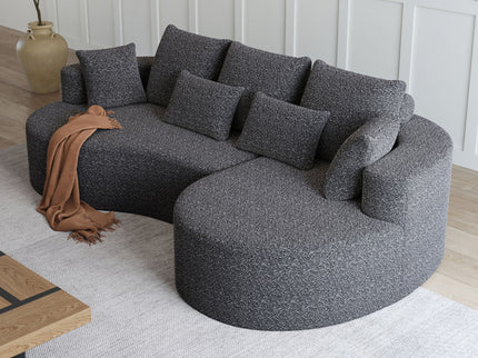 Curved Oversized Sectional Sofa With Extra Deep Seat