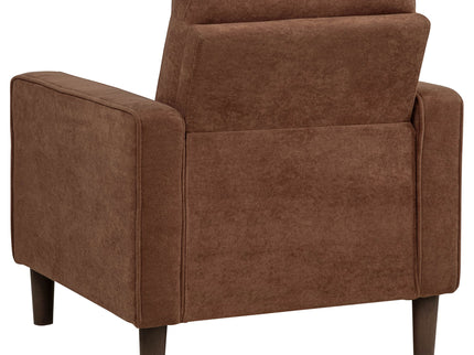 Heather - Track Arm Tufted Accent Chair - Rust