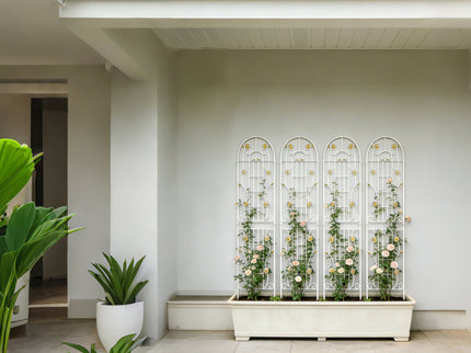 Metal Garden Trellis Rustproof Trellis For Climbing Plant Outdoor Flower Support