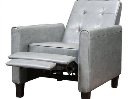 Wide Manual Club Recliner - Dark Gray