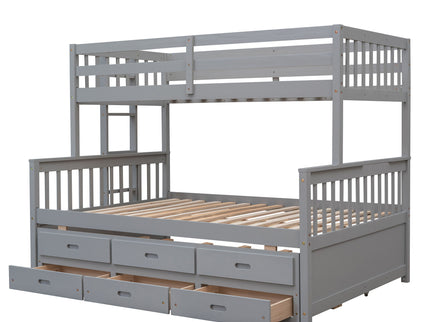 Bunk Bed With Twin Size Trundle And Drawers