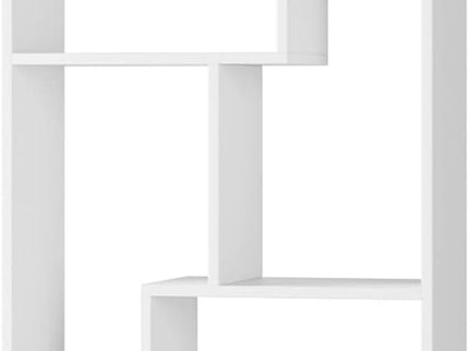Asymmetrical Display Shelf & Bookcase, 5 Tier