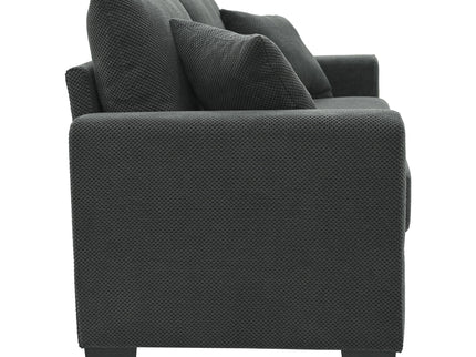 2 Seater Sofa, 2 Throw Pillows For Living Room