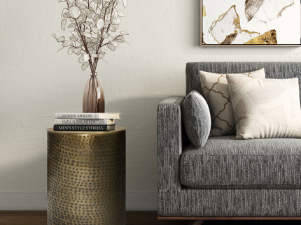 Corbin - Hammered Metal Side Table