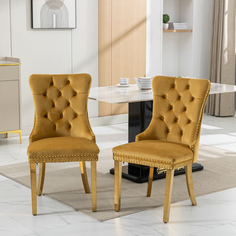Nikki - Modern, High-End Tufted Dining Chair (Set of 2)