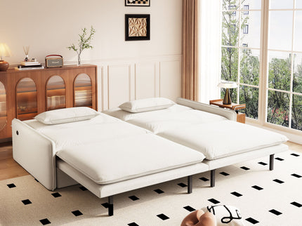 4 Seat Convertible Sleeper Sofa Bed, Modern With Storage