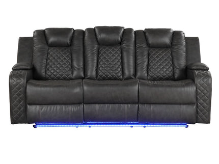 Benz - Power Reclining Sofa With LED Lighting
