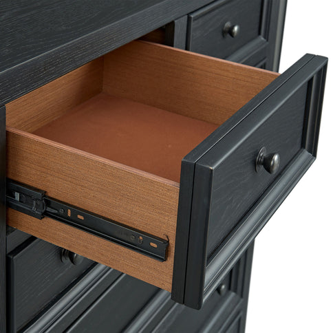 6 Drawer Chest With Knobs And Smooth Slides