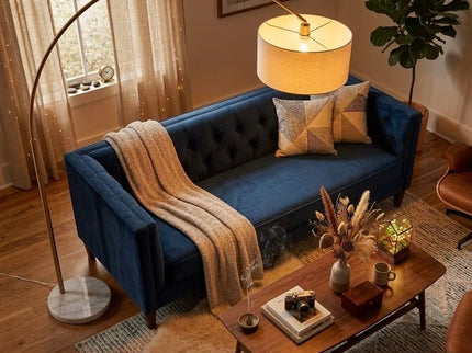 Ambient - Arch Floor Lamp With Large Shade - Gold / White