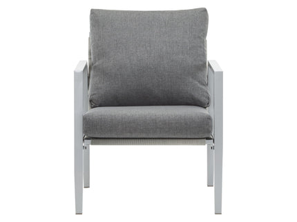 Modern Lounge Chair With Rope Accents And Cushions