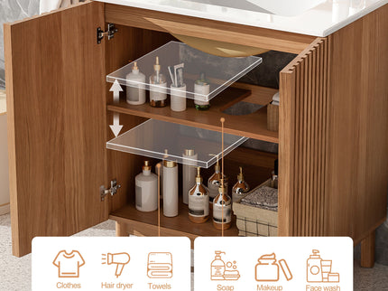 Traditional Bathroom Vanity With Ceramic Sink
