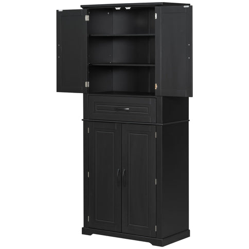 Bathroom Storage Cabinet With Multifunctional Storage Space, Drawer With Slide Rails, Adjustable Shelf