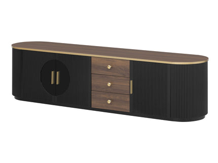Modern Minimalist TV Stand For TVs Up To 80" With 3 Drawers And 1 Shelf