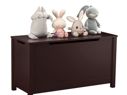 Toy Box Storage With Safety Hinged Lid