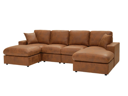 Sectional With 2 Ottomans