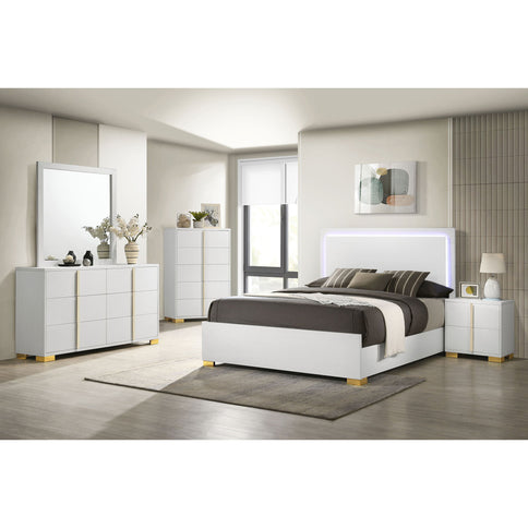 6 Drawer Dresser With Mirror - White