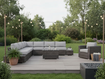 Stylish Entertainment Sectional Set, Outdoor Living