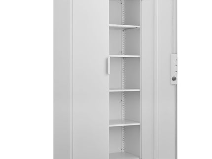 2 Door File Cabinet With Lock, 4 Adjustable Shelves, Heavy-Duty