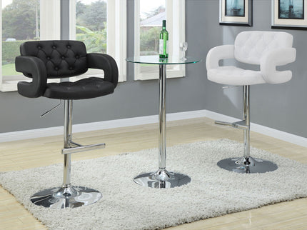 Adjustable Bar Stool With Upholstery