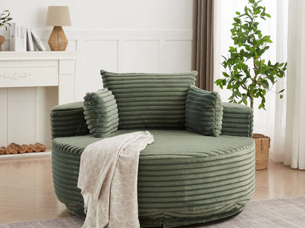 Swivel Chair With 360° Rotation For Living Room