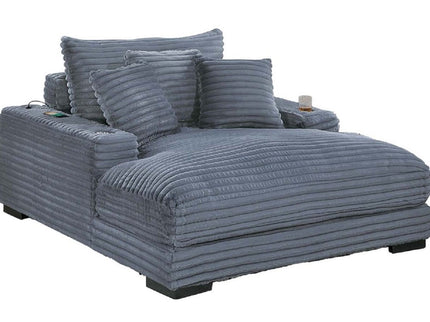 Chaise Lounge With 2 Cup Holders And USB Ports