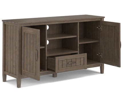 Lev - TV Media Stand - Smoky Brown
