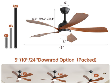 Ceiling Fan & DC Motor And Integrated Light