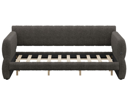 Upholstered Platform Bed With USB Charging