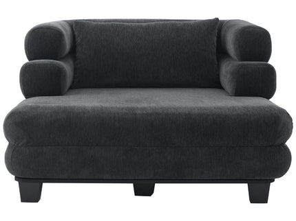 Oversized Chaise Lounge Sofa Bed With Deep Seat And Layered Armrests
