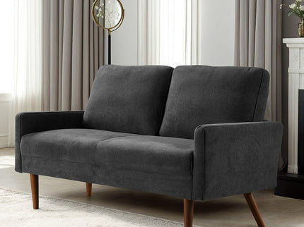 Loveseat Sofa, European Style With Sleek Design, Modern & Vintage Flair, Upholstered 2 Seater Couch