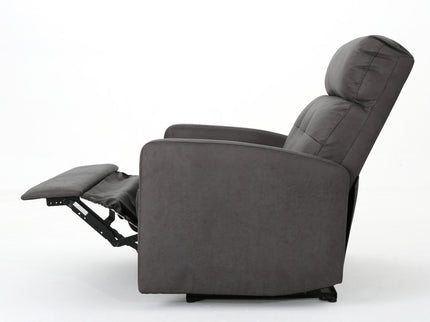 Alma - Contemporary Upholstered Loveseat Recliner - Slate