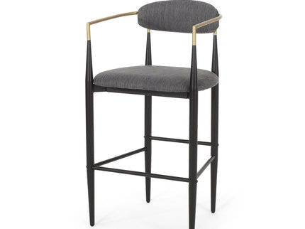 Upholstered Bar Stools With Backs For Kitchen Island (Set of 2)