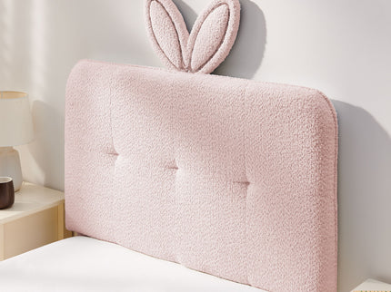Upholstered Bed With Oversized Rabbit Ear Headboard, LED Lights & 4 Storage Drawers