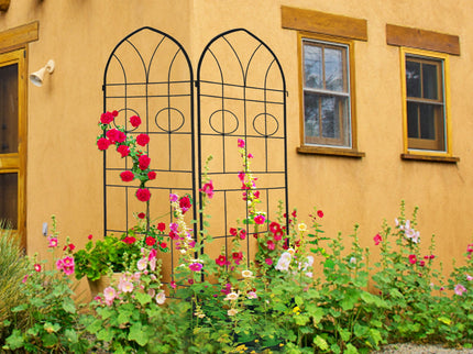 Metal Garden Trellis Rustproof Trellis For Climbing Plant, Outdoor Flower Support