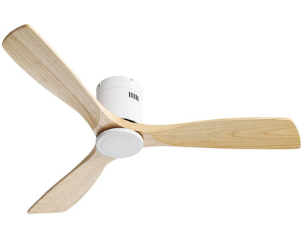 Low Profile Ceiling Fan DC, 3 Blade, Noiseless Reversible Motor, Remote Control