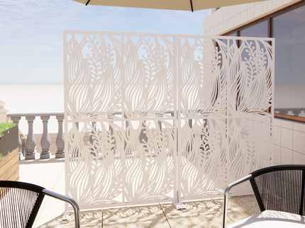 Free Standing Decorative Privacy Screen, Outdoor And Indoor Divider