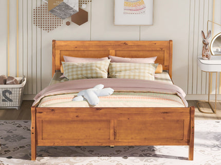 Platform Bed Frame Mattress Foundation Sleigh Bed With Headboard / Footboard / Wood Slat Suppor