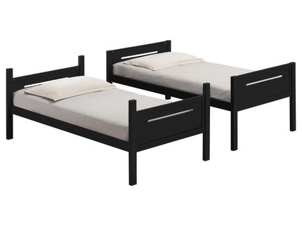 Bunk Bed With Built In Ladder, Safety Guardrails And Angled Access Step