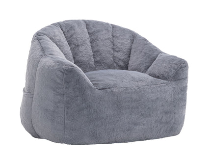 Beanbag Chair, Beanbag Sofa Chair With Armrests Stuffed High Density Foam