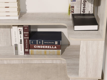 L-Shaped Corner Bookshelf
