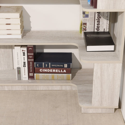 L-Shaped Corner Bookshelf