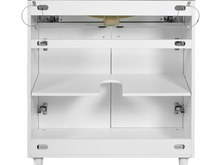 Modern Bathroom Vanity With Sink, Cabinet With Adjustable Shelf