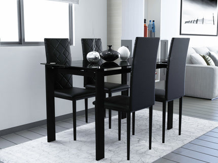Modern Dining Chair With Diamond Design