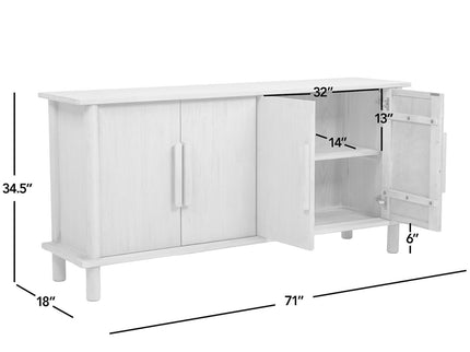 Milo - 4 Door Sideboard - Natural