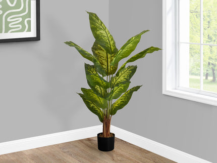 47" Tall, Artificial Plant, Evergreen Tree, Indoor, Faux, Fake, Floor, Greenery, Potted, Real Touch, Decorative - Green / Black