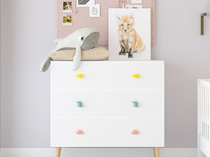 3 Drawer Dresser, Storage Cabinet With Anti Tip Safety