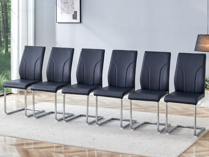Modern Dining Chairs With High Backrest And Sturdy Legs