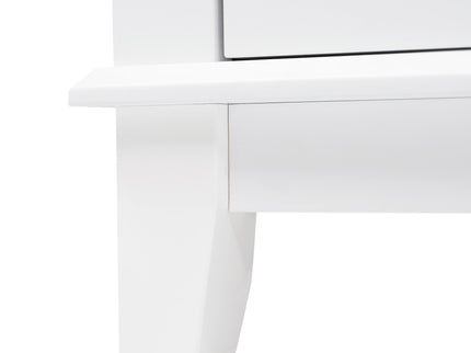 Bathroom Vanity & Sink, 6 Soft Close Drawers & Double Doors - White