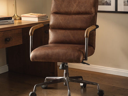 Harith - Retro Top Grain Office Chair