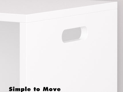 Open Toy Storage Box For Kids, Organizer Bin For Plush Toys, Books - White